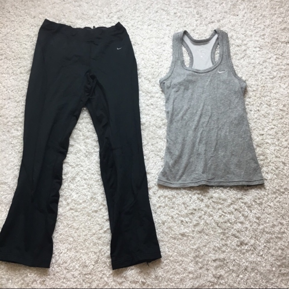 MOVING SALE! nike workout pants with zipper ankle